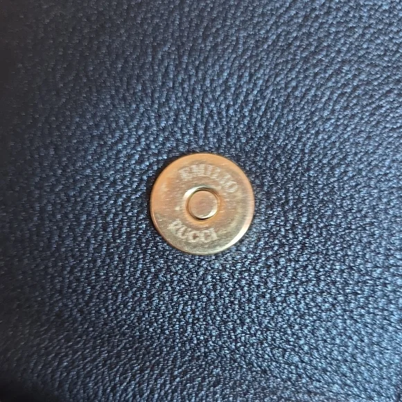 Emilio Pucci Black Crossbody Bag with Silver Chain - Picture 7 of 13